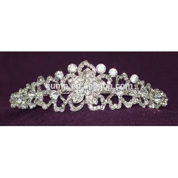 Alta Qualidade Charmoso Novo Projetado Personalizado Crystal Crowns Tiara Casamento